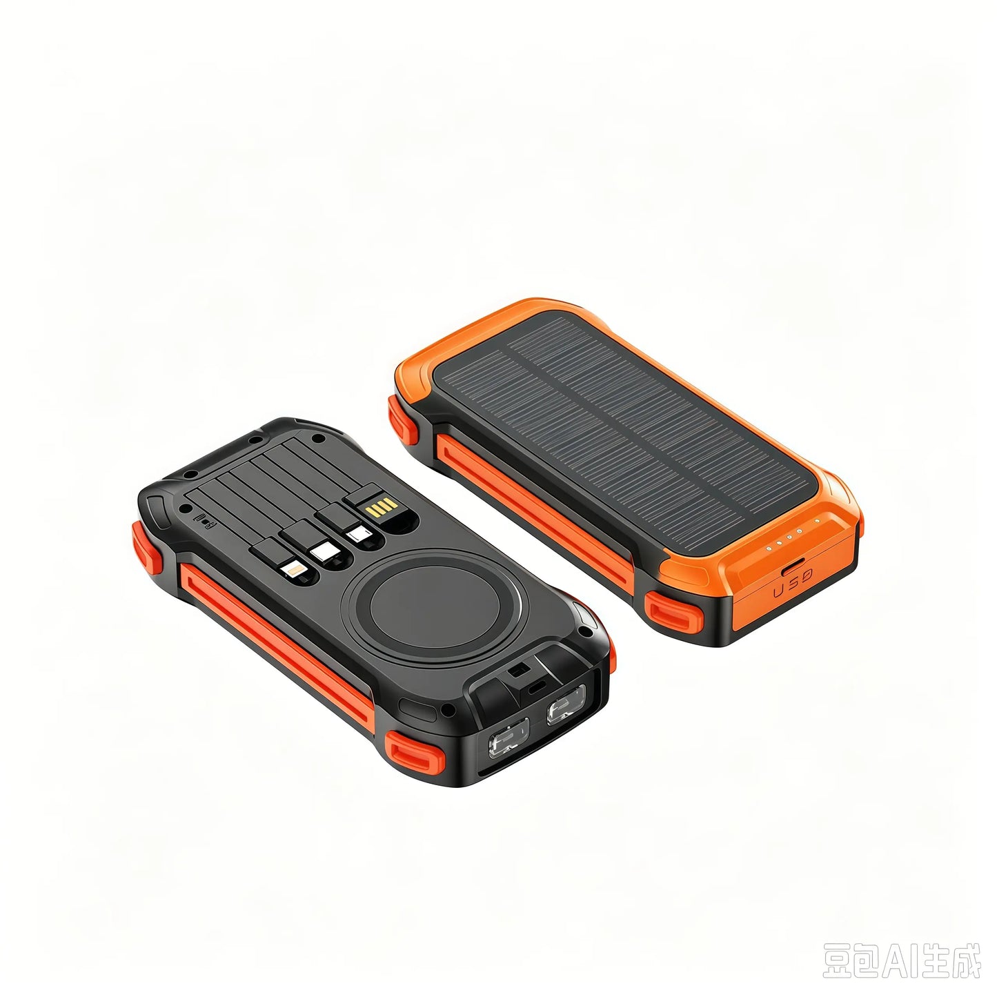 36000mAh Solar Portable Charger with 22.5W High-Speed Charging, Wireless Power Bank, QC3.0 Fast Charging, USB-C & Four Ports, Dual LED Flashlight, Outdoor Emergency Battery Pack